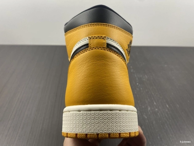 Cheap 1 OG Toe Jordan 555088-711 Yellow High Air 0801